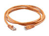 Picture of Monoprice Cat5e Ethernet Patch Cable - Network Internet Cord - RJ45, Stranded, 350Mhz, UTP, Pure Bare Copper Wire, 24AWG, 5ft, Orange