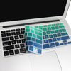 Picture of Batianda New Ombre Color Keyboard Cover Protector Silicone Skin for MacBook Air 13" MacBook Pro 13" 15" 17" (with or w/Out Retina Display) - Gradient Green