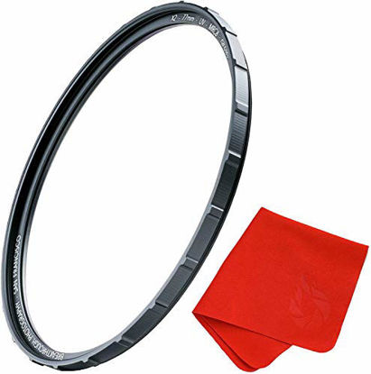 Picture of 60mm X2 UV Filter for Camera Lenses - UV Protection Photography Filter with Lens Cloth - MRC8, Nanotec Coatings, Ultra-Slim, Traction Frame, Weather-Sealed by Breakthrough Photography