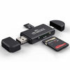 Picture of USB SD Card Reader, COCOCKA Micro SD/TF Flash Card Reader, Memory Card Reader, SD Card Adapter with OTG Function for PC/Laptop/Android Phone/Tablets (USB 2.0)