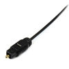 Picture of StarTech.com 10 ft. (3 m) Digital Optical Audio Cable - Toslink Digital Optical SPDIF - Ultra-Thin - Male/Male - Optical Audio Cable (THINTOS10)
