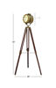 Picture of Deco 79 46666 Brass Wood Studio Light 70" H, 28" W-46666, One Size, Aged Bronze