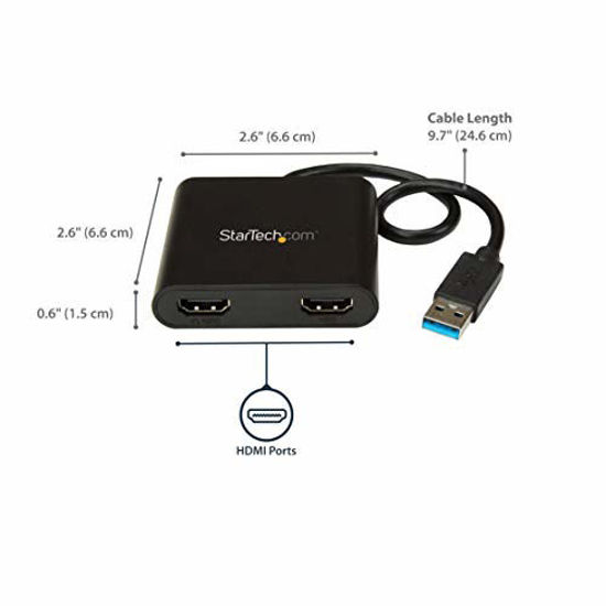 Getuscart Startech Com Usb To Dual Hdmi Adapter K Hz External Video Graphics Card