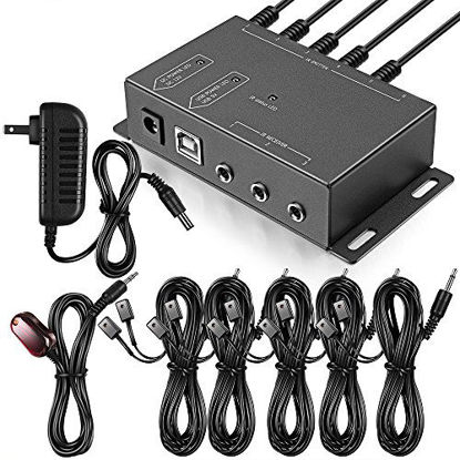 Picture of Infrared Repeater System IR Repeater Kit Control Up to 10 Devices Hidden IR System Infrared Remote Control Extender Kit