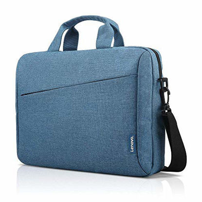 Picture of Lenovo Laptop Carrying Case T210, fits for 15.6-Inch Laptop and Tablet, Sleek Design, Durable and Water-Repellent Fabric, Business Casual or School, GX40Q17230 Casual Toploader - Blue