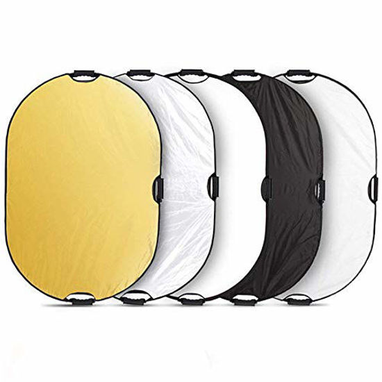 Picture of Selens 5-in-1 24x36 inch Oval Reflector with Handle for Photography Photo Studio Lighting & Outdoor Lighting