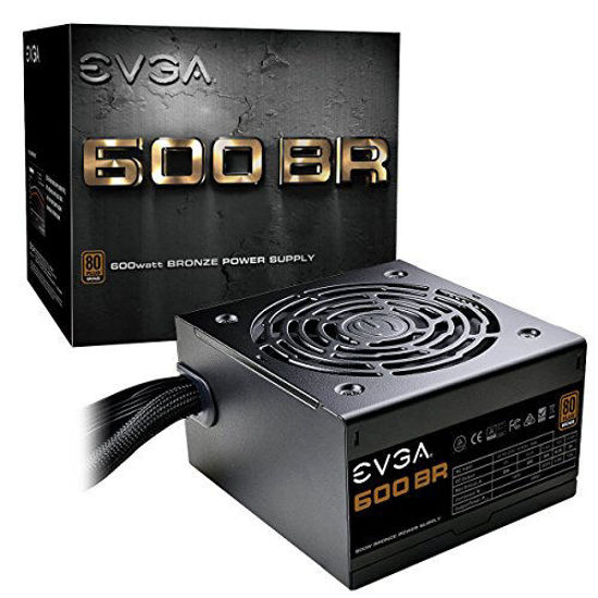 Picture of EVGA 600 BR, 80+ Bronze 600W, 3 Year Warranty, Power Supply 100- BR-0600-K1