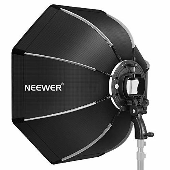 Picture of Neewer 26 inches/65 Centimeters Octagonal Softbox with S-Type Bracket Mount, Carrying Case Compatible with Camera Flash Speedlites TT560 NW561 NW565 NW625 NW635 NW670 750II, etc
