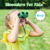 Picture of LET'S GO! Binoculars for Kids Outdoor Toys for 3-12 Years Old Kids, 8X21 High Resolution Compact Waterproof Bird Watching Foldable Binocular Perfect for Travel,Camping,Hiking,Birthday Xmas(Green)