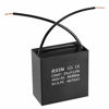 Picture of uxcell Ceiling Fan Capacitor CBB61 25uF 450V AC 2 Wires Metalized Polypropylene Film Capacitors 58x31x57mm for Water Pump Motor Generator