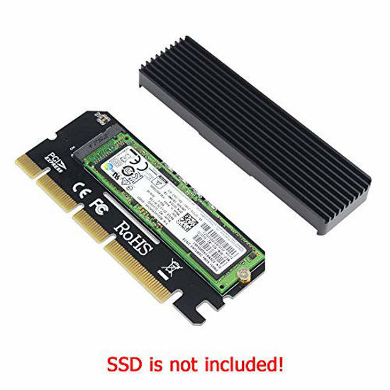 Getuscart Godshark Nvme Adapter With Heat Sink M Ssd Key M To Pci Express Expansion Card