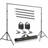 Picture of Neewer Photo Studio 10ft/3m Wide Cross Bar 6.6ft/2m Tall Adjustable Background Stand Backdrop Support System with 3 Backdrop Clamps, 2 Sandbags and Carry Bag for Portrait Product Video Photography