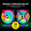 Picture of Corsair QL Series, Ql120 RGB, 120mm RGB LED Fan, Triple Pack with Lighting Node Core