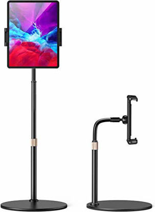 Picture of LISEN Tablet Stand and Holder Adjustable, Tablet Holder for Desk, Thick Case Friendly iPad Holder Stand Compatible with(4.7"-13") iPad Pro 12.9, iPhone, Switch, Kindle, Surface Pro