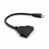 Picture of HDMI Splitter Adapter Cable - HDMI Splitter 1 in 2 Out/HDMI Male to Dual HDMI Female 1 to 2 Way for HDMI HD, LED, LCD, TV, Support Two TVs at The Same Time