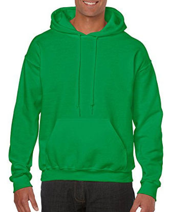 Picture of Gildan Men's Fleece Hooded Sweatshirt, Style G18500, Irish Green, Small