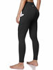 Picture of ODODOS Women's High Waisted Yoga Pants with Pocket, Workout Sports Running Athletic Pants with Pocket, Full-Length, Plus Size, Black,XXX-Large