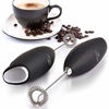 Picture of Zulay Original Milk Frother Handheld Foam Maker for Lattes - Whisk Drink Mixer for Coffee, Mini Foamer for Cappuccino, Frappe, Matcha, Hot Chocolate by Milk Boss (Black)