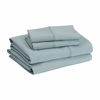 Picture of Amazon Basics Microfiber Sheet Set, Queen, Spa Blue