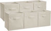 Picture of Amazon Basics Collapsible Fabric Storage Cubes Organizer with Handles, Beige - Pack of 6