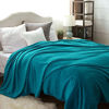 Picture of Bedsure Fleece Blanket Throw Size Teal Lightweight Super Soft Cozy Luxury Bed Blanket Microfiber