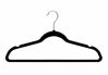 Picture of Amazon Basics Slim, Velvet, Non-Slip Clothes Suit Hangers, Black/Silver - Pack of 30