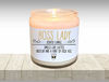 Picture of Boss Lady Scented Candle Lady Boss Like a Boss Lady Gift New Job Gift for Boss Funny Gift Boss Babe