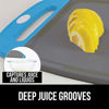 Picture of Gorilla Grip Original Oversized Cutting Board, 3 Piece, Perfect for the Dishwasher, Juice Grooves, Larger Thicker Boards, Easy Grip Handle, Non Porous, Extra Large, Kitchen, Set of 3, Mint