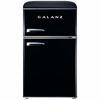 Picture of Galanz GLR31TBKER Retro Compact Refrigerator, 3.1 Cu.Ft Mini Fridge with Dual Doors, Adjustable Mechanical Thermostat with True Freezer, 2 Removable glass shelf, 1 Crystal Crisper, 1 Power Cord, Black