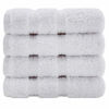 Picture of American Soft Linen Premium Genuine Turkish Cotton, Luxury Hotel Quality for Maximum Softness & Absorbency for Face, Hand, Kitchen & Cleaning (4-Piece Washcloth Set, Bright White)