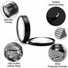 Picture of 72mm Close-up Filter Kit 4 Pieces(+1,+2,+4,+10) Macro Filter Accessory Close-up Lens Filter Kit Set with Lens Filter Pouch for Canon Nikon Sony Pentax Olympus Fuji DSLR Camera+Lens Cap