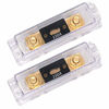 Picture of TopstrongGear Solid Brass 0/2/4 Gauge 150Amp ANL Fuse Holder with 150Amp Fuses(2 Pack) (150 Amp)