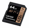 Picture of Lexar Professional 633x 64GB SDXC UHS-I Card (LSD64GCB1NL633)