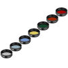 Picture of Neewer 1.25 inches Telescope Moon Filter, CPL Filter, 5 Color Filters Set(Red, Orange, Yellow, Green, Blue), Eyepieces Filters for Enhancing Definition and Resolution in Lunar Planetary Observation