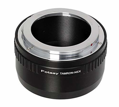 Picture of Fotasy Tamron Adaptall Lens to Sony E-Mount Adapter, Tamron Adaptall-II Adaptall-2 Adapter to E Mount, fits Sony NEX-5T NEX-6 NEX-7 a3000 a3500 a5000 a5100 a6000 a6100 a6300 a6400 a6400 a6500 a6600, NATM