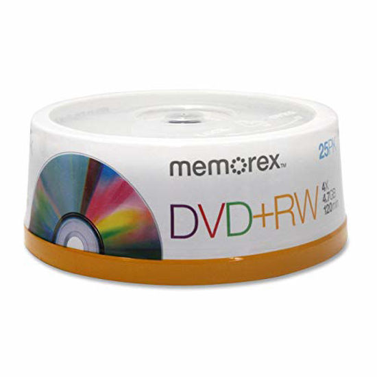 Picture of Memorex : Disc DVD+RW 4.7GB 4X 25/spindle -:- Sold as 2 Packs of - 25 - / - Total of 50 Each