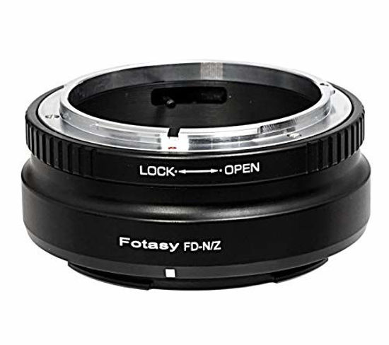 Picture of Fotasy Canon FD Lens to Nikon Z50 Z6 Z7 Camera Adapter, FD Nikon Z Mount Adapter, FD Lens to Nikon Z Adapter, Nikon Z Canon FD, fits Canon FD FL Lens & Nikon Z Mount Mirrorless Camera Z50 Z6 Z7