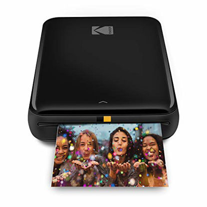 Picture of KODAK Step Wireless Mobile Photo Mini Printer (Black) Compatible w/ iOS & Android, NFC & Bluetooth Devices