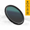 Picture of KODAK 62mm Fader Variable ND Filter | Variable Range ND2-2000 Neutral Density Filter, Prevent Overexposure w/Shallow Depth of Field, Capture Motion Blur, Slim, Nano 18-Layer Multi-Coated Glass