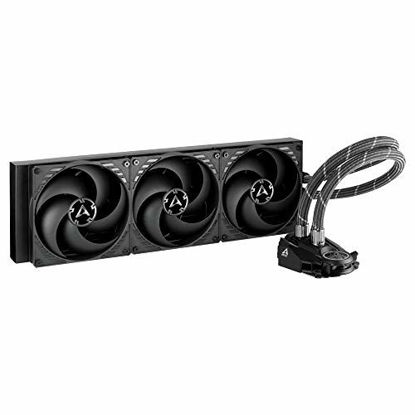 Picture of ARCTIC Liquid Freezer II 420 - Multi Compatible All-in-One CPU AIO Water Cooler, Compatible with Intel & AMD, Efficient PWM Controlled Pump, Fan Speed: 200-1700 RPM (Controlled via PWM) - Black