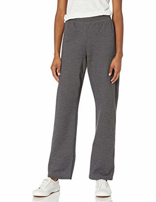 Picture of Hanes Women's Petite-Length Middle Rise Sweatpants - XX-Large - Slate Heather