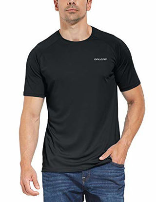 Picture of BALEAF Men's UPF 50+ Outdoor Running Workout Short-Sleeve T-Shirt Black Size M