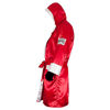 Picture of Cleto Reyes Satin Boxing Robe with Hood - Medium - Red/White