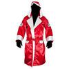 Picture of Cleto Reyes Satin Boxing Robe with Hood - Medium - Red/White