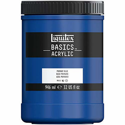 Picture of Liquitex BASICS Acrylic Paint, 32-oz jar, Primary Blue