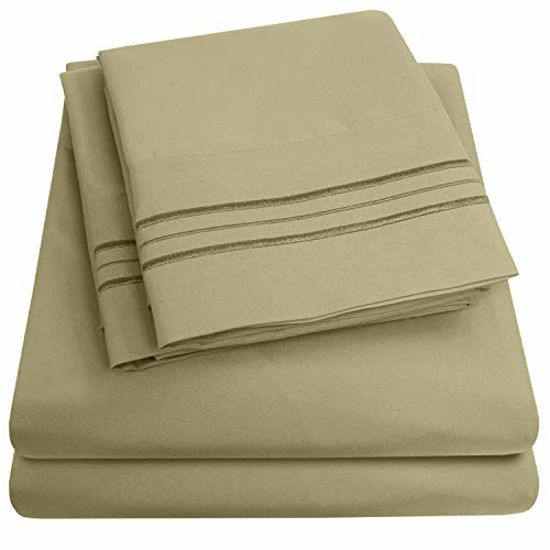 Sweet Home Collectio 1500 Supreme Collection Bed Sheet Set - Extra Soft, Elastic  Corner Straps, Deep Pockets