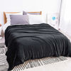 Picture of Bedsure Fleece Blanket Queen Size Black Lightweight Super Soft Cozy Luxury Bed Blanket Microfiberer Soft Cozy Luxury Bed Blanket Microfiber