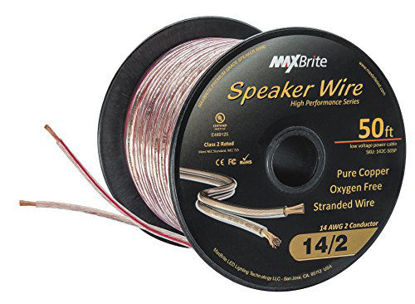 Picture of High Performance 14 Gauge Speaker Wire, Oxygen Free Pure Copper - UL Listed Class 2 (50 Feet Spool)