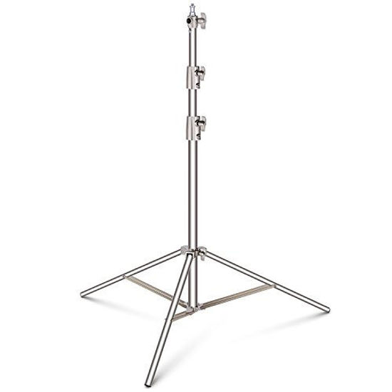 Picture of Neewer Stainless Steel Light Stand 102 inches/260 centimeters Heavy Duty with 1/4-inch to 3/8-inch Universal Adapter for Studio Softbox, Monolight and Other Photographic Equipment