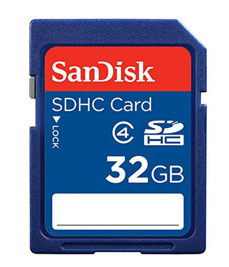 Picture of SanDisk 32GB SDHC Flash Memory Card (SDSDB-032G-B35) (Label May Change)